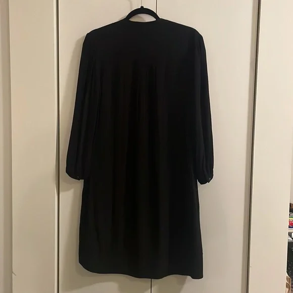 Anthropologie Maeve Black Shirt Dress with pockets - Picture 4 of 8
